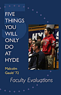 Hyde Faculty Evaluations booklet cover